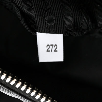 Prada Re-Nylon Nappa Triangle Quilted Padded Small Double Handled Zip Tote Black 7 of 11