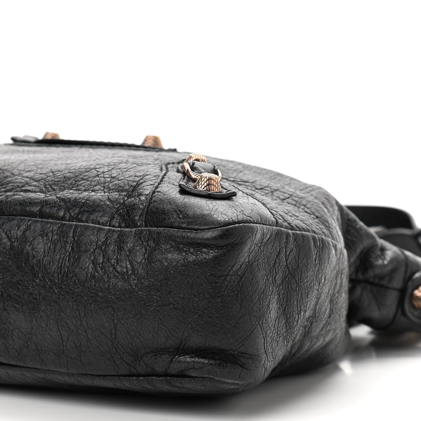 Agneau Giant 12 Rose Gold Hardware Town Black