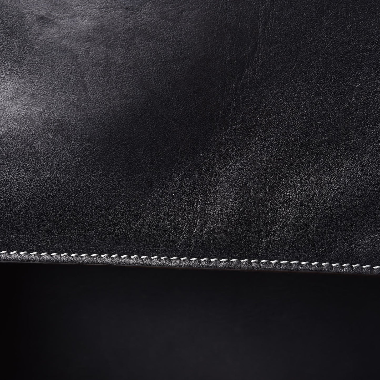 Lambskin Calfskin Band Twisted Cabas Black