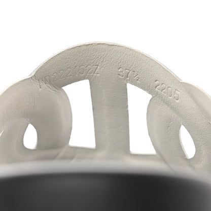 Hermes Suede Goatskin Nappa Extra Sandals 37.5 White Gold 7 of 9