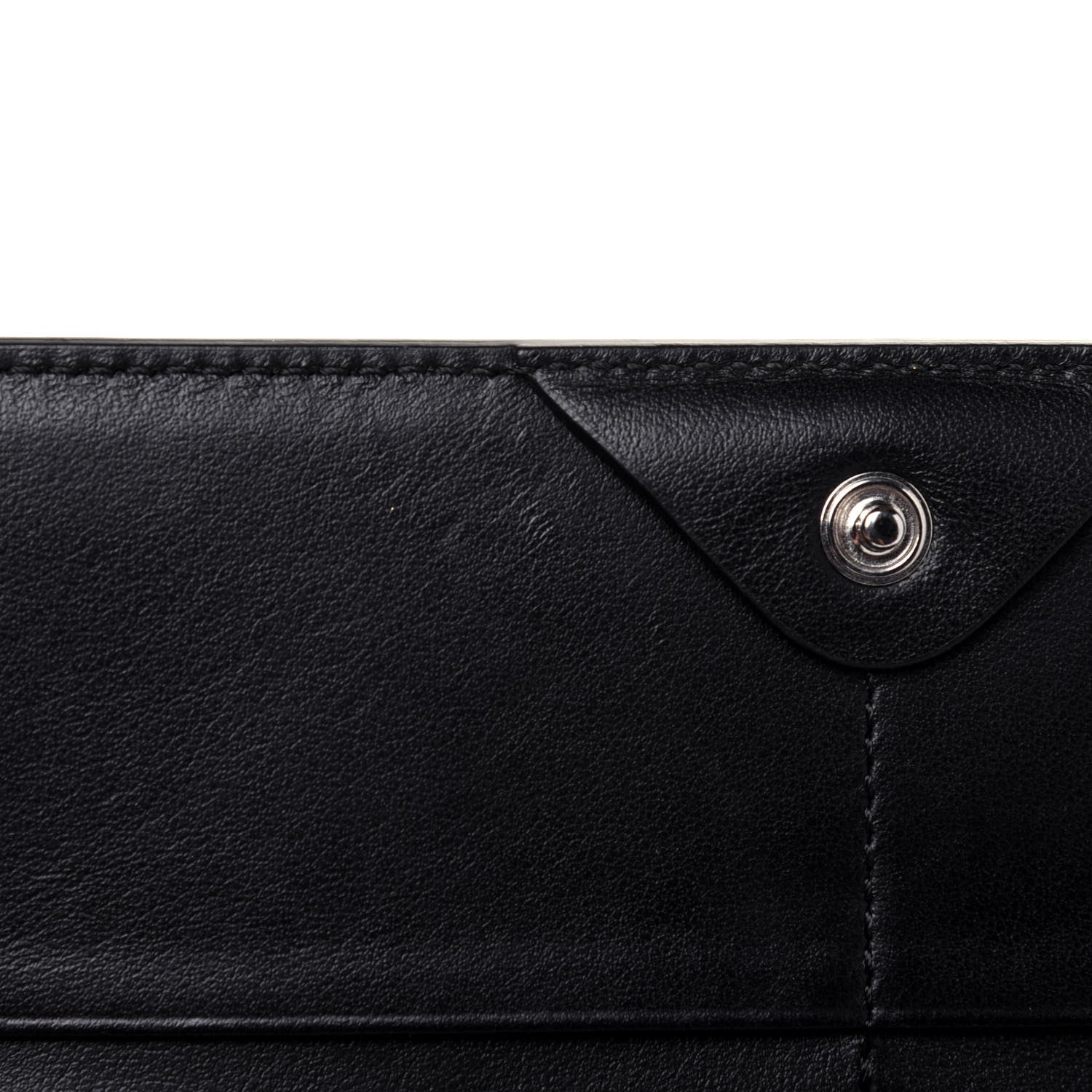 Fendi Vitello Liberty Fun Fair Studded Continental Wallet On Chain Black Multicolor 7 of 11