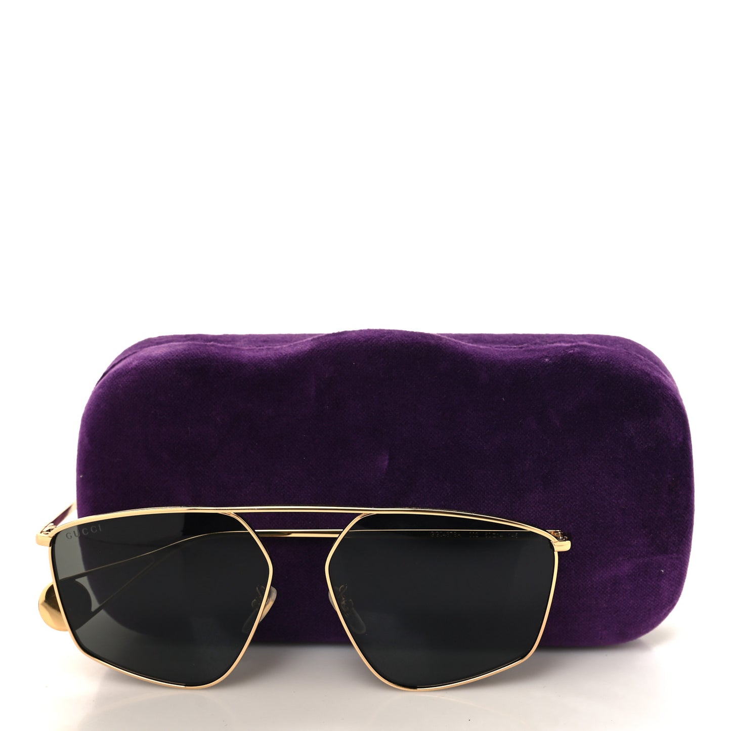 Square Frame GG0437SA Sunglasses Gold