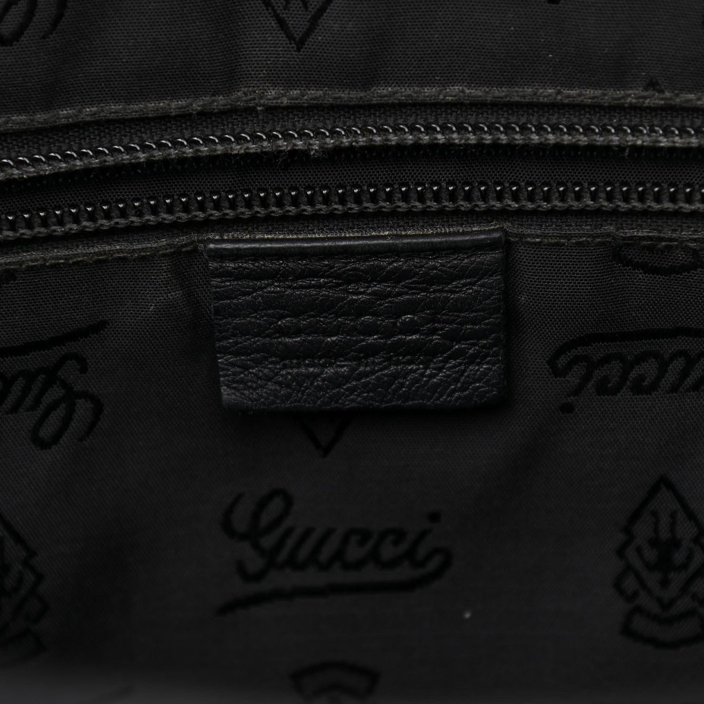 Guccissima Medium Flap Messenger Bag Black