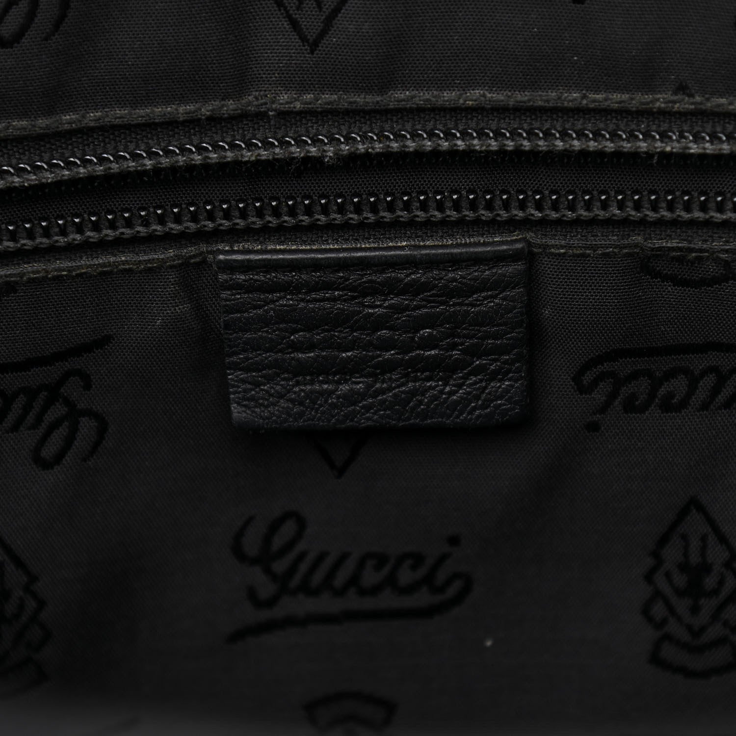 Gucci Guccissima Medium Flap Messenger Bag Black 8 of 12