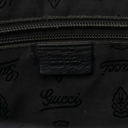 Gucci Guccissima Medium Flap Messenger Bag Black 8 of 12
