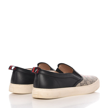 Gucci GG Supreme Monogram Snake Slip On Sneakers Brown 4 of 13