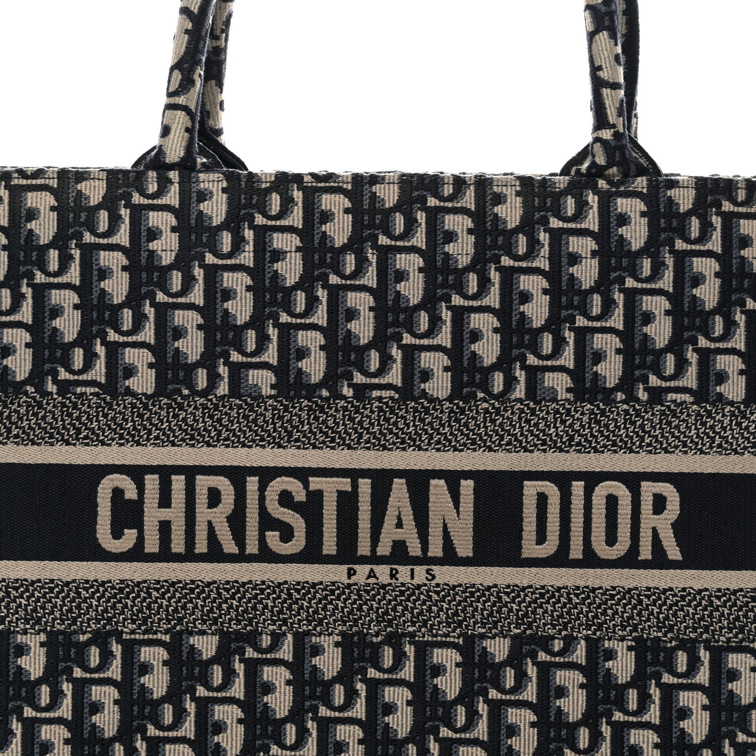 Christian Dior Oblique Medium Book Tote Blue Multicolor 8 of 14