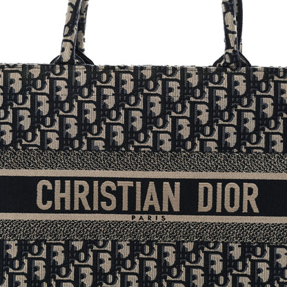 Christian Dior Oblique Medium Book Tote Blue Multicolor 8 of 14