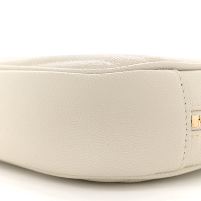 Saint Laurent Grain De Poudre Matelasse Monogram Mini Lou Camera Bag Crema Soft 10 of 12