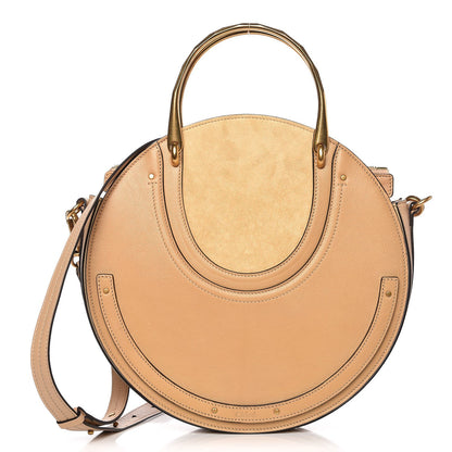 Chloe Goatskin Suede Medium Pixie Bag Pearl Beige 1 of 7