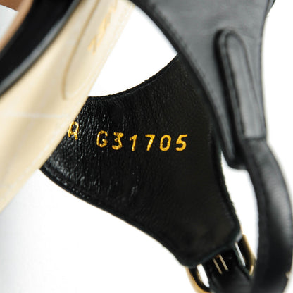 Chanel Lambskin Pearl CC Bijoux Sandals 38.5 Black 6 of 7