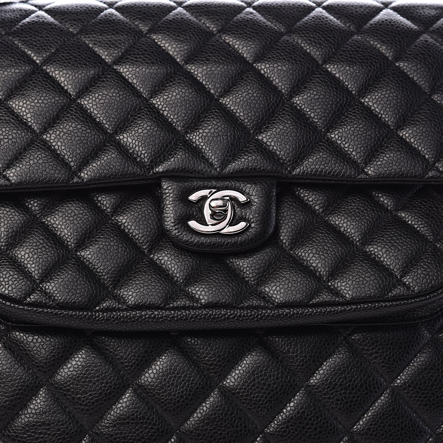 Chanel Caviar Quilted Flap Tote Black 12 of 12