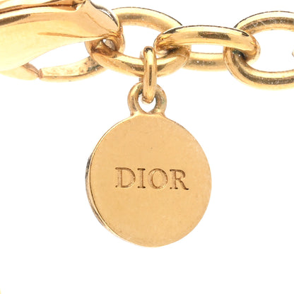 Christian Dior Metal Danseuse Etoile Chain Choker Necklace Gold 4 of 5