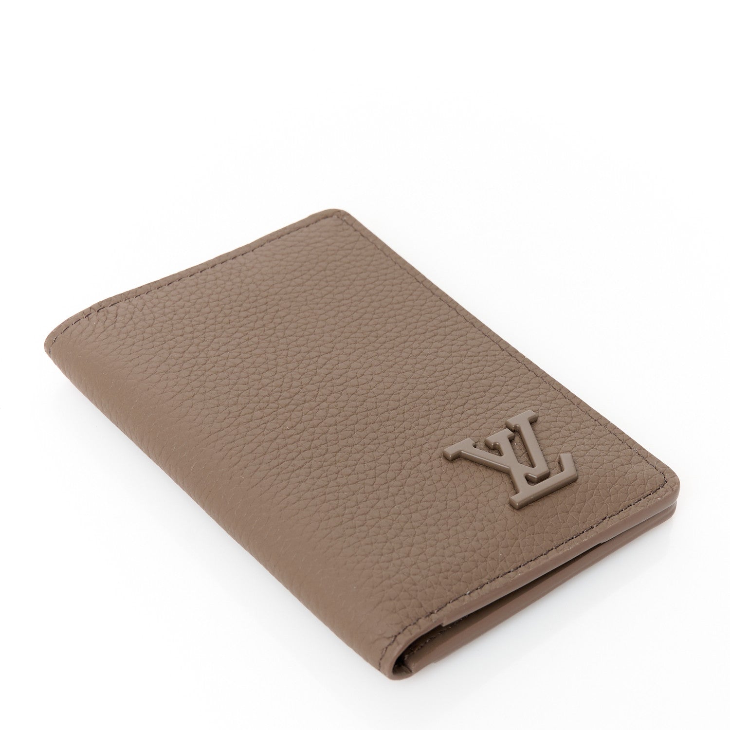 Louis Vuitton Grained Calfskin Aerogram Pocket Organizer Moka 4 of 7
