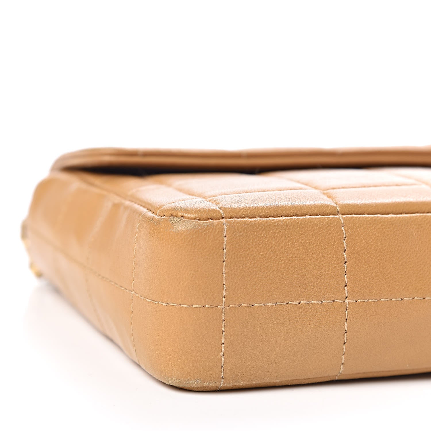 Chanel Lambskin East West Chocolate Bar Flap Beige 5 of 12