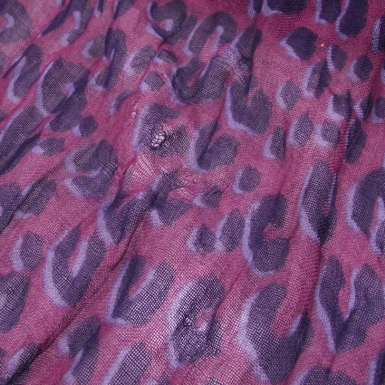 Sprouse Leopard Pareo Scarf Purple