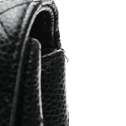 Chanel Caviar Quilted East West Flap Black 10 of 11
