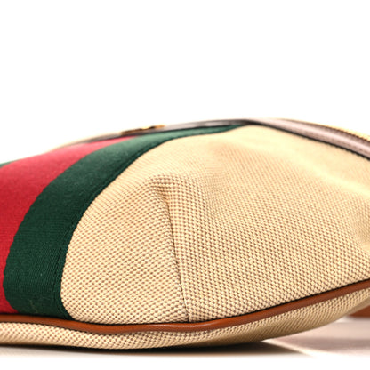 Gucci Vintage Canvas Web Belt Bag Sand Cuir 10 of 10