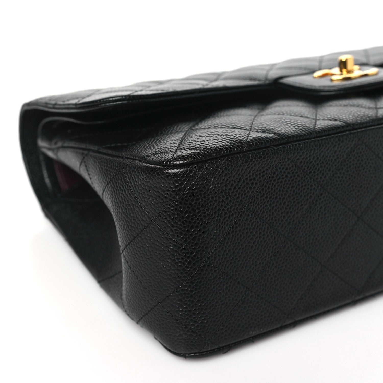 Chanel Caviar Quilted Jumbo Double Flap Black 9 of 10