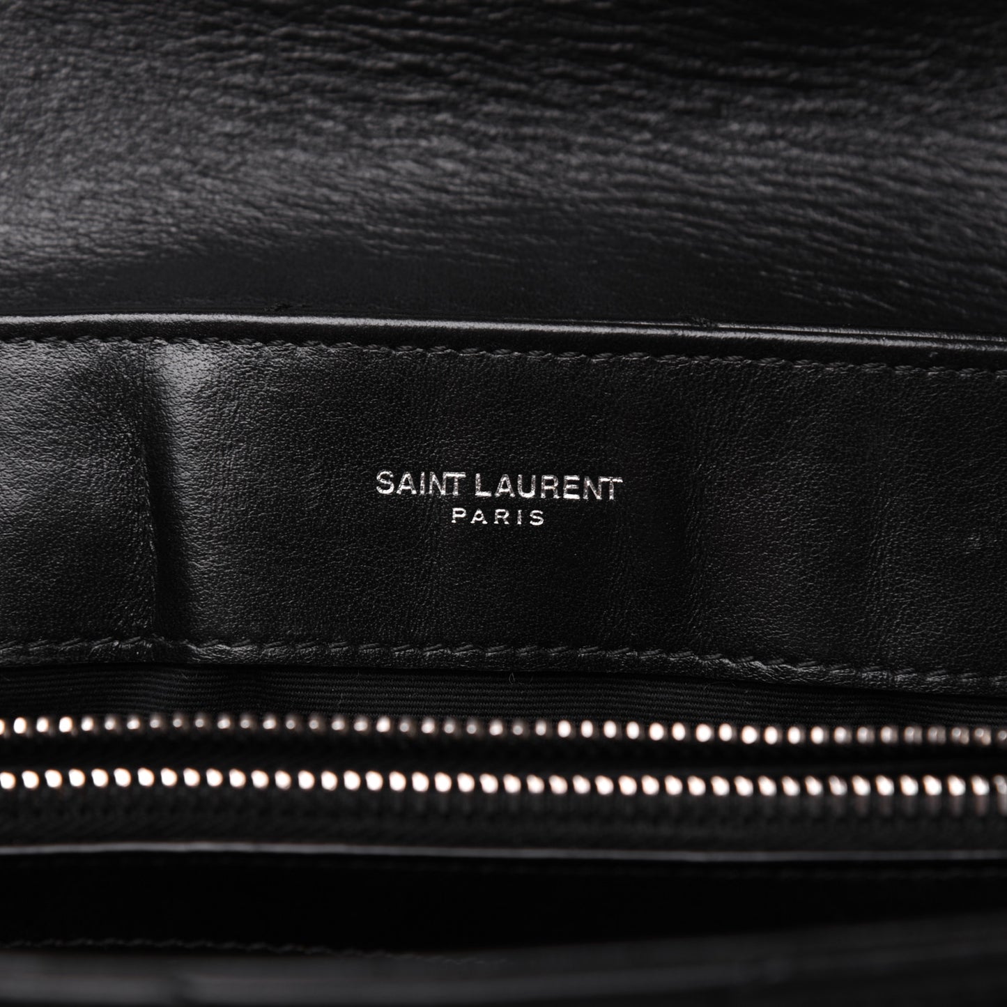 Calfskin Y Quilted Monogram Small Loulou Chain Satchel Black