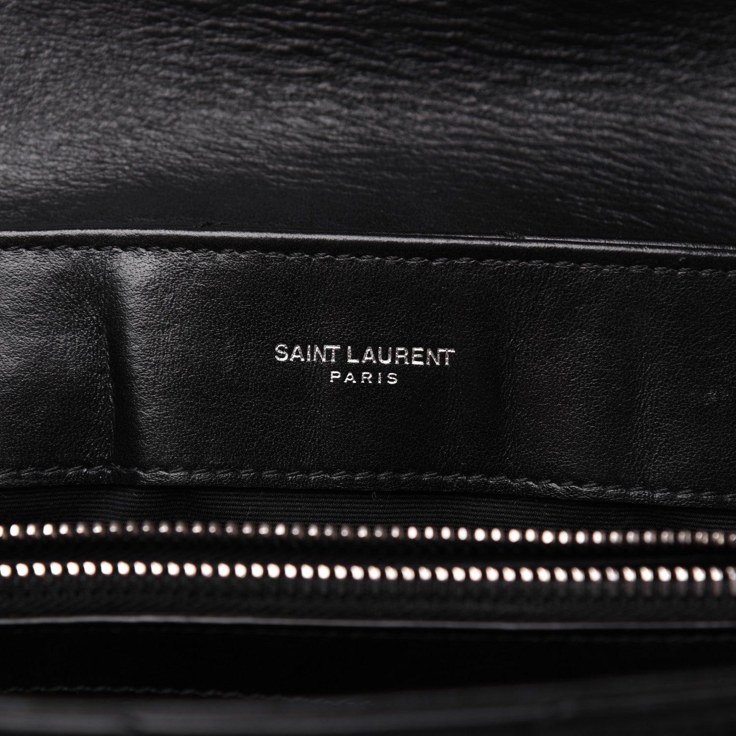 Saint Laurent Calfskin Y Quilted Monogram Small Loulou Chain Satchel Black 8 of 21