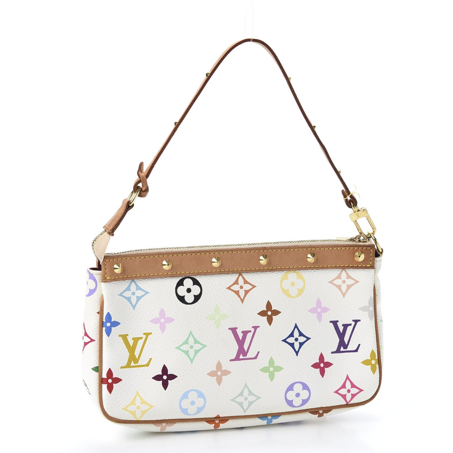 Monogram Multicolor Pochette Accessories White