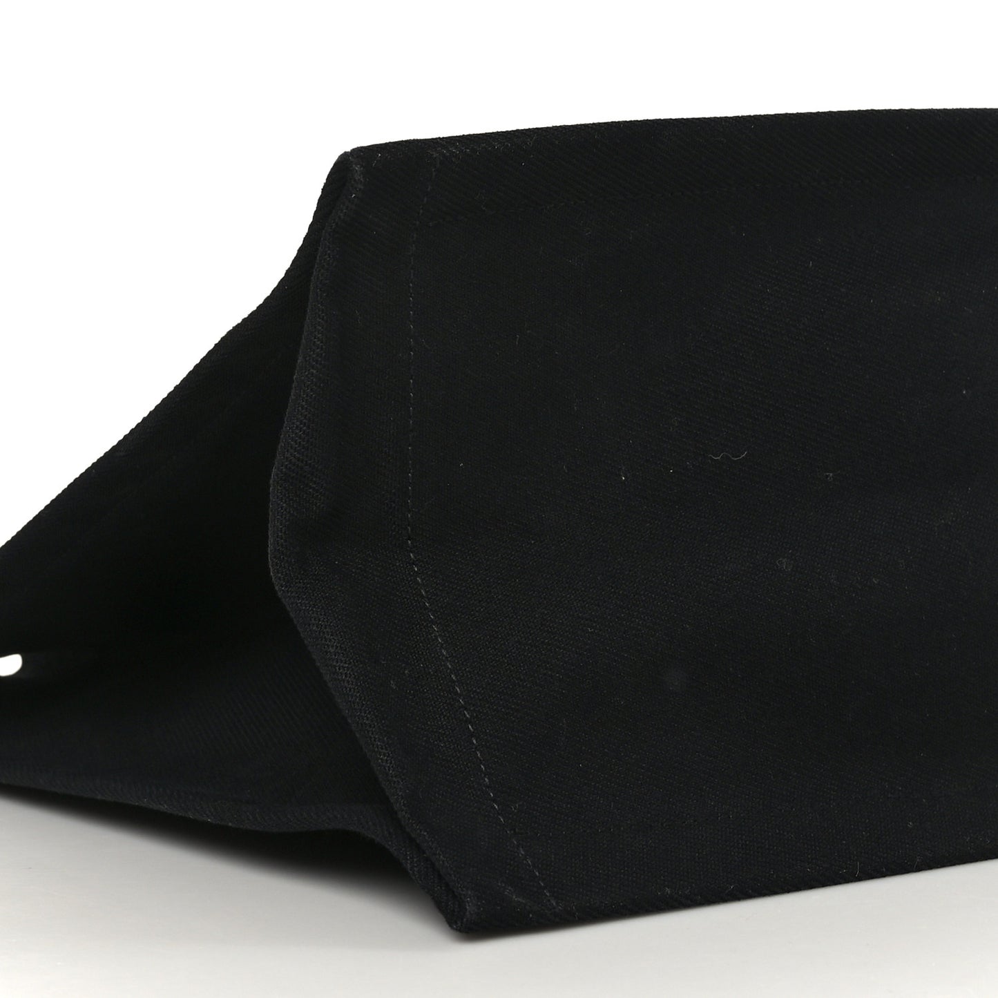 Linen Calfskin Rive Gauche Tote Black