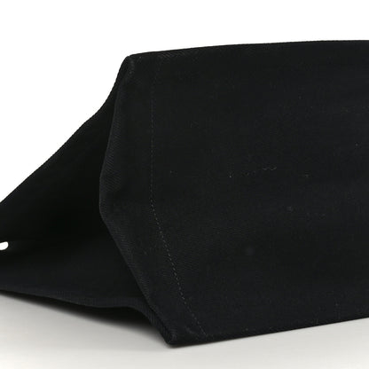 Saint Laurent Linen Calfskin Rive Gauche Tote Black 7 of 9
