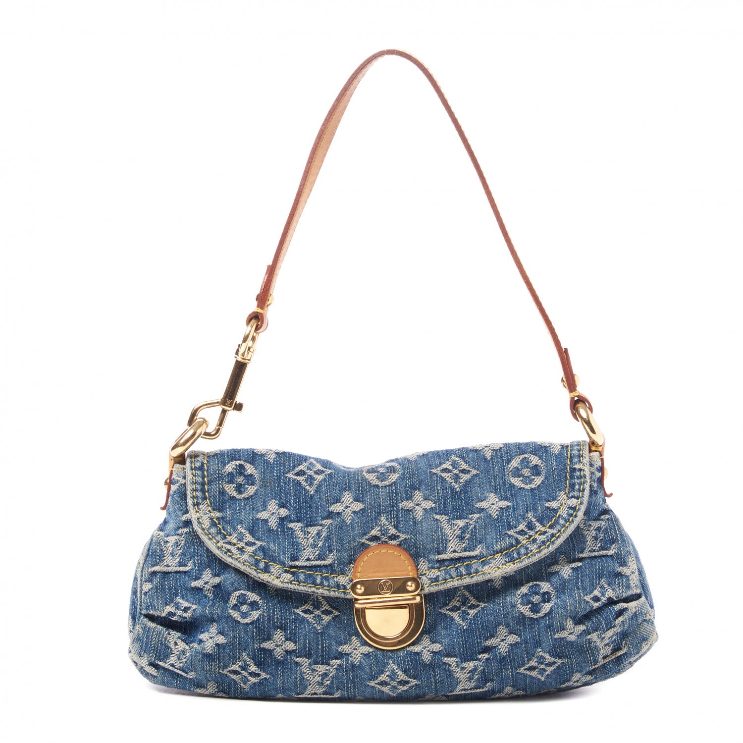 Louis Vuitton Monogram Denim Mini Pleaty Blue 1 of 8