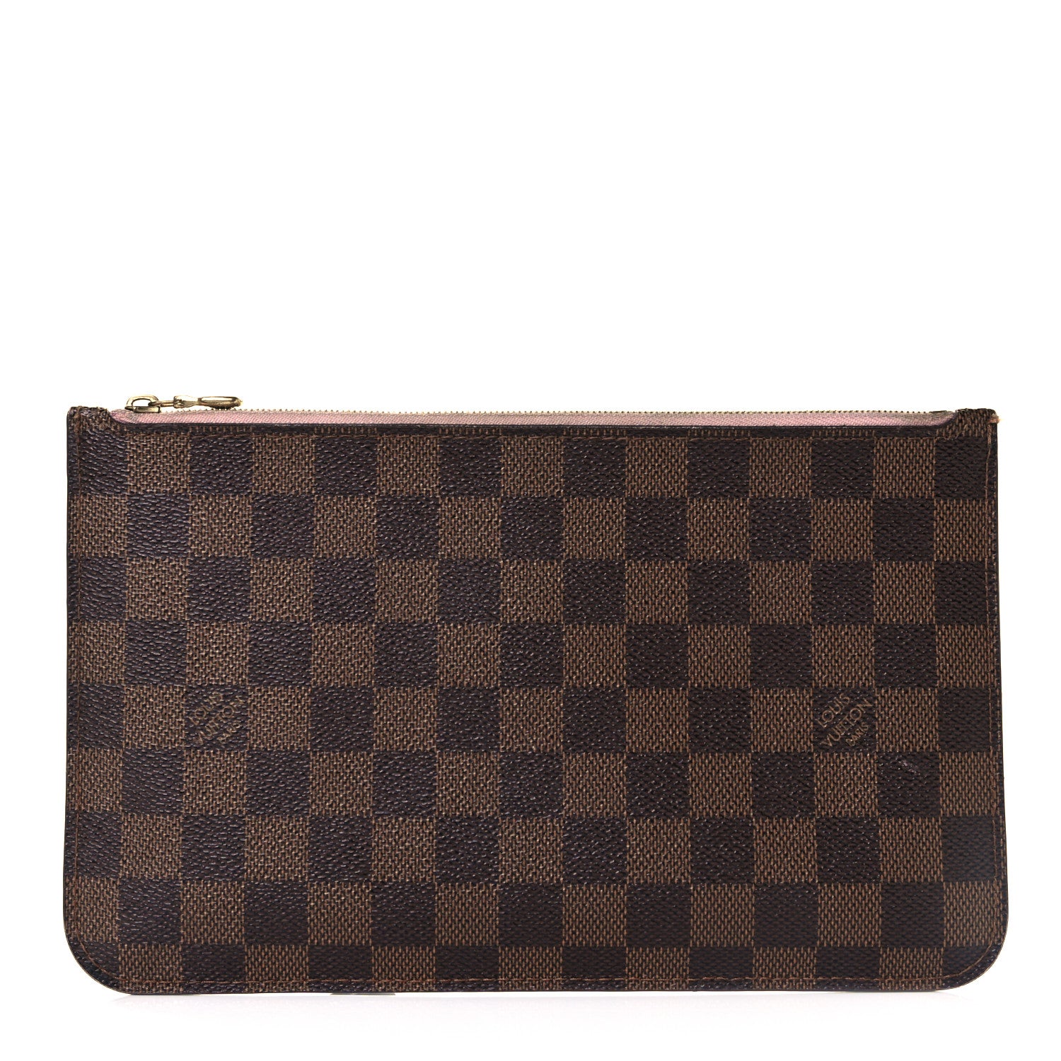 Louis Vuitton Damier Ebene Neverfull MM GM Pochette Rose Ballerine 1 of 8