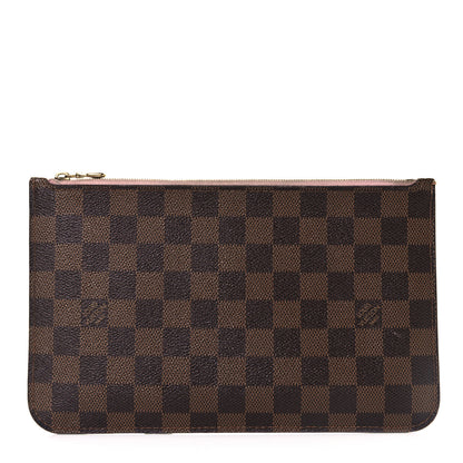 Louis Vuitton Damier Ebene Neverfull MM GM Pochette Rose Ballerine 1 of 8