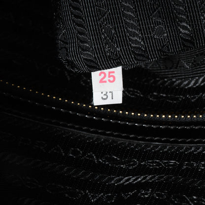 Prada Vernice Naplak Zipper Bowler Tote Black 7 of 11