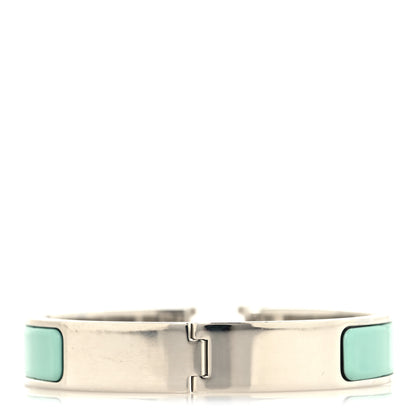 Hermes Enamel Narrow Clic Clac H Bracelet PM Lagon White 3 of 4