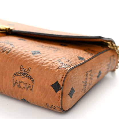 MCM Visetos Millie Wallet On Chain Cognac 11 of 12