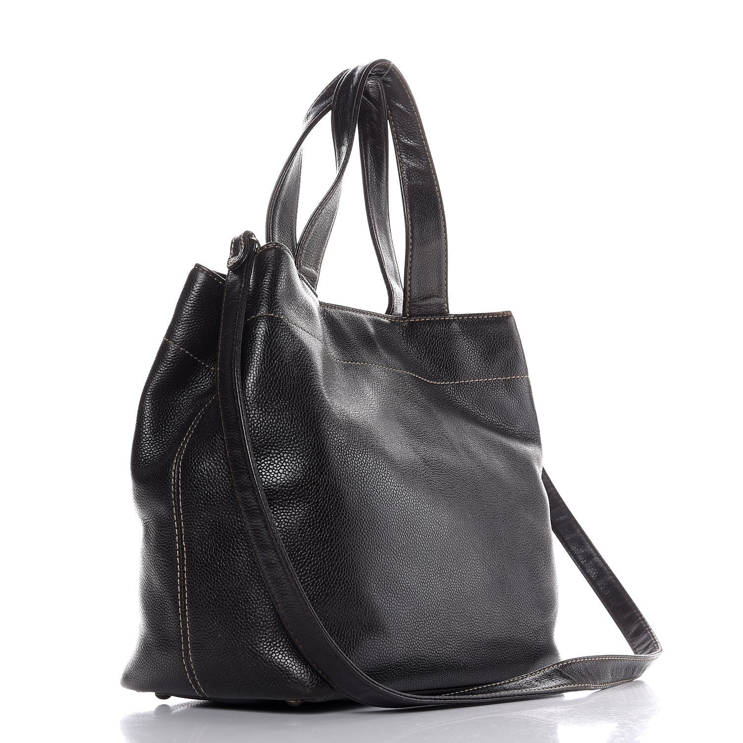 Chanel Caviar CC Shoulder Bag Brown 4 of 14