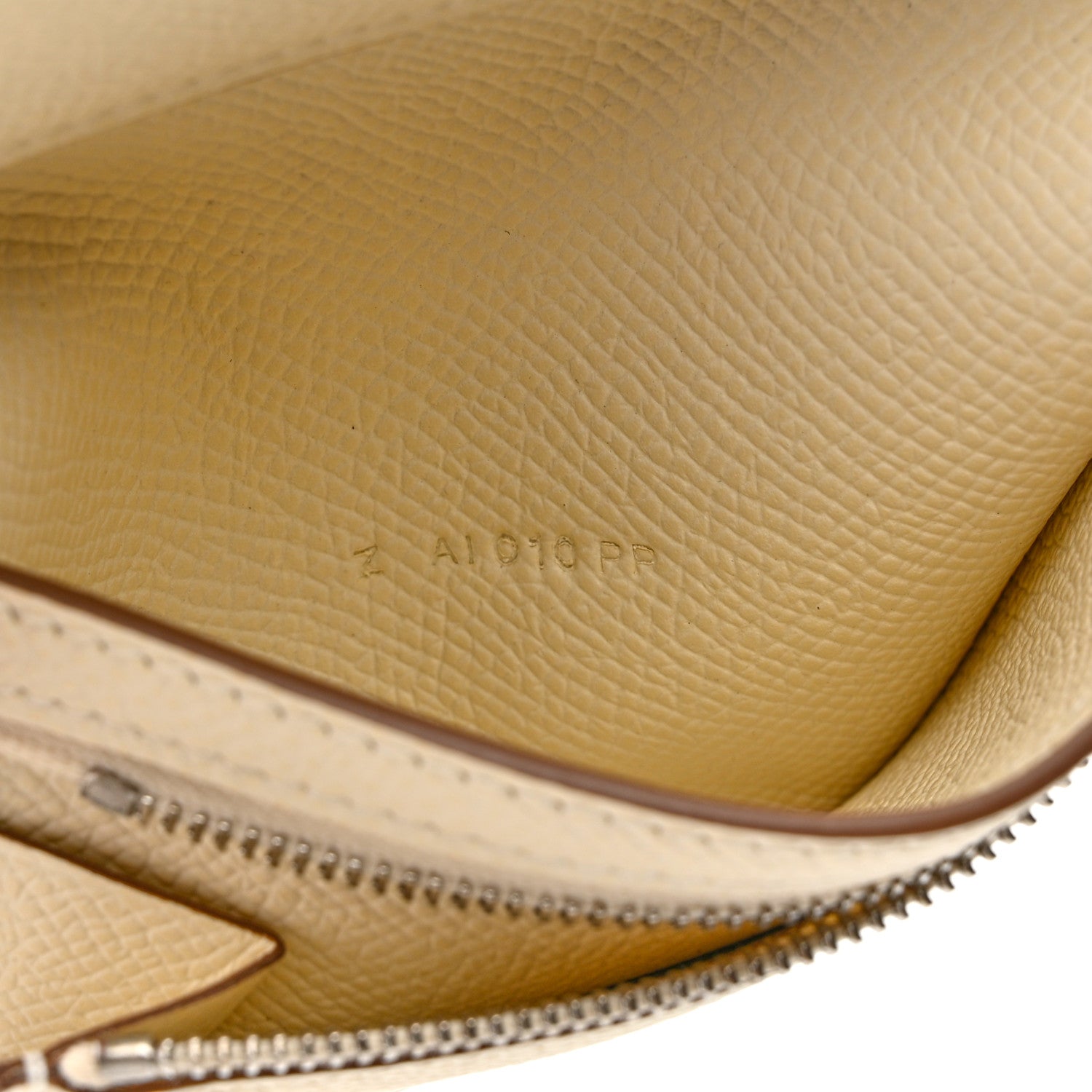 Hermes Epsom Verso Tri-Fold Bearn Compact Wallet Jaune Poussin Nata 7 of 8