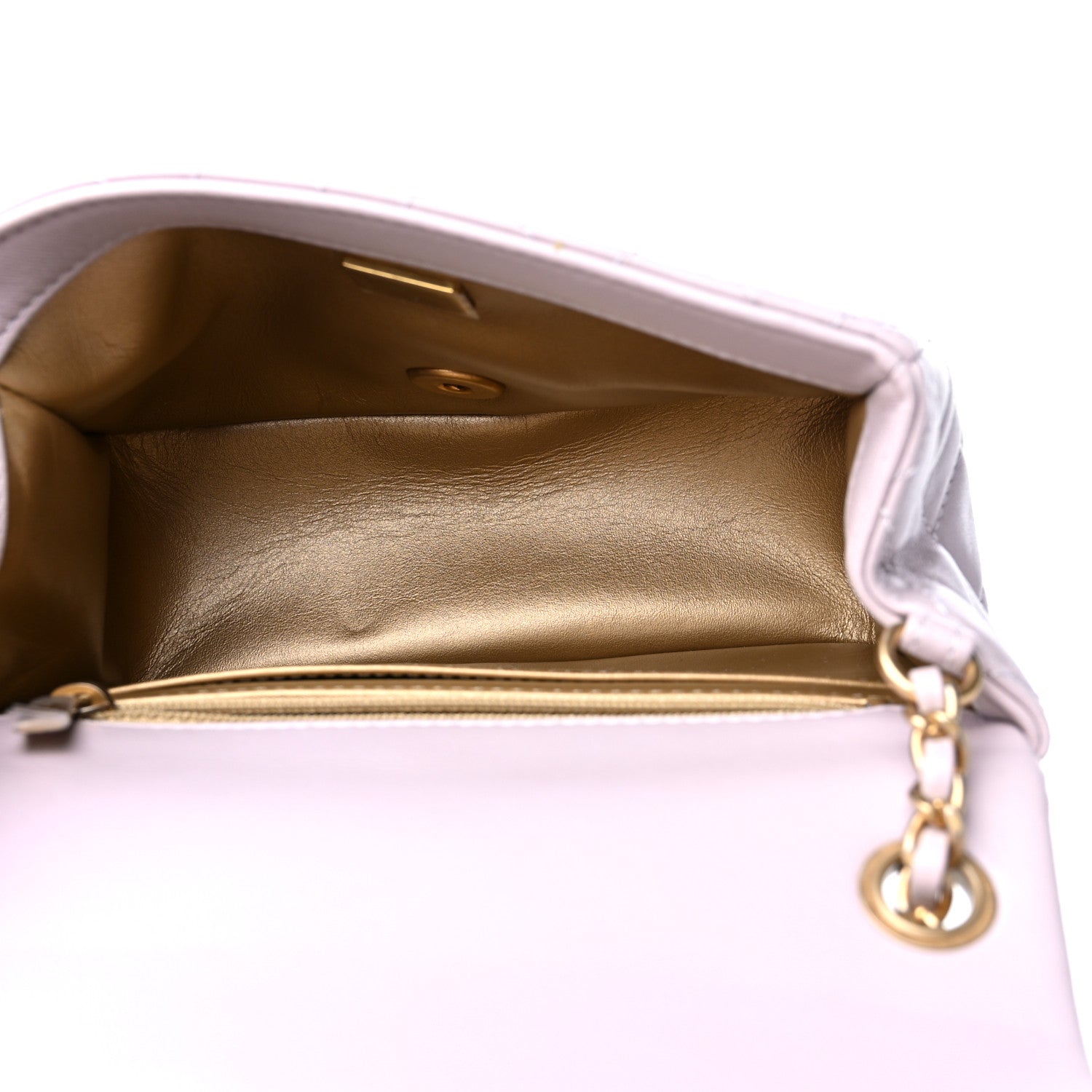 Chanel Lambskin Quilted Mini Pearl Crush Flap Light Purple 5 of 10
