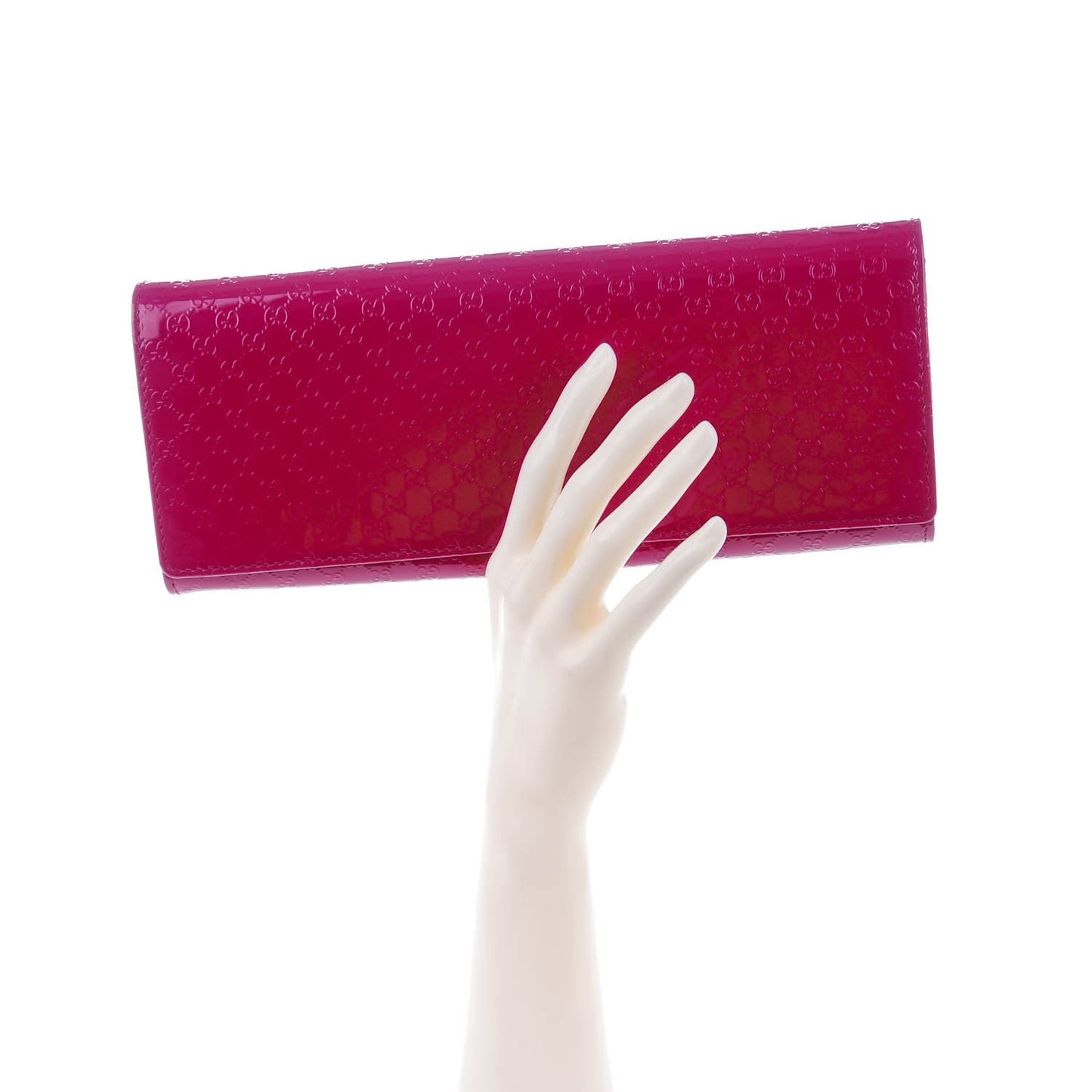 Patent Microguccissima Small Broadway Clutch Peonia Flower