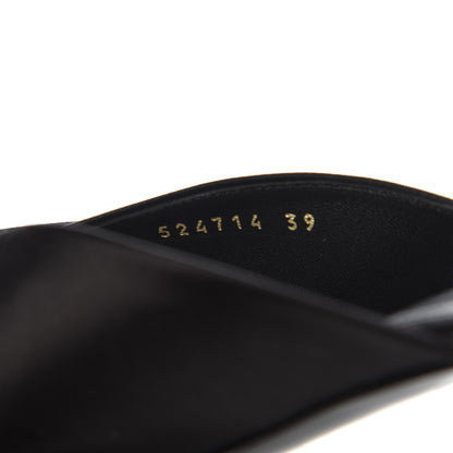 Balenciaga Satin Pointed Toe Knife 40mm Mules 39 Black 8 of 12