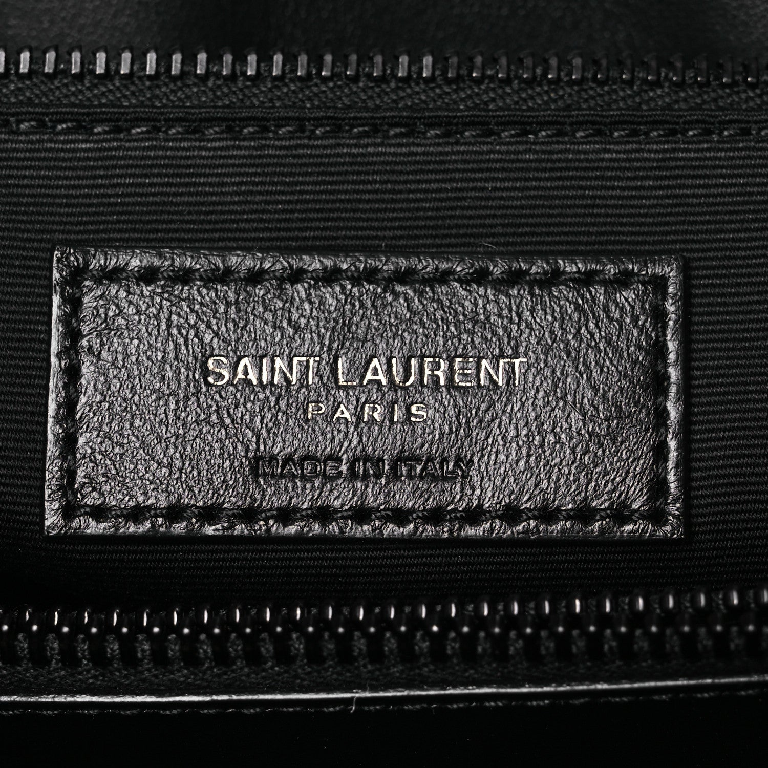 Saint Laurent Calfskin Y Quilted Monogram Monochrome Large Loulou Chain Satchel Black 9 of 15
