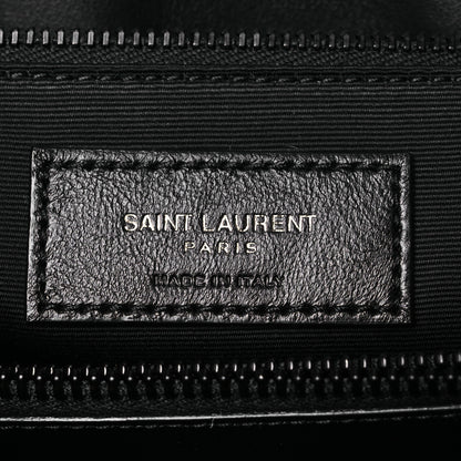 Saint Laurent Calfskin Y Quilted Monogram Monochrome Large Loulou Chain Satchel Black 9 of 15