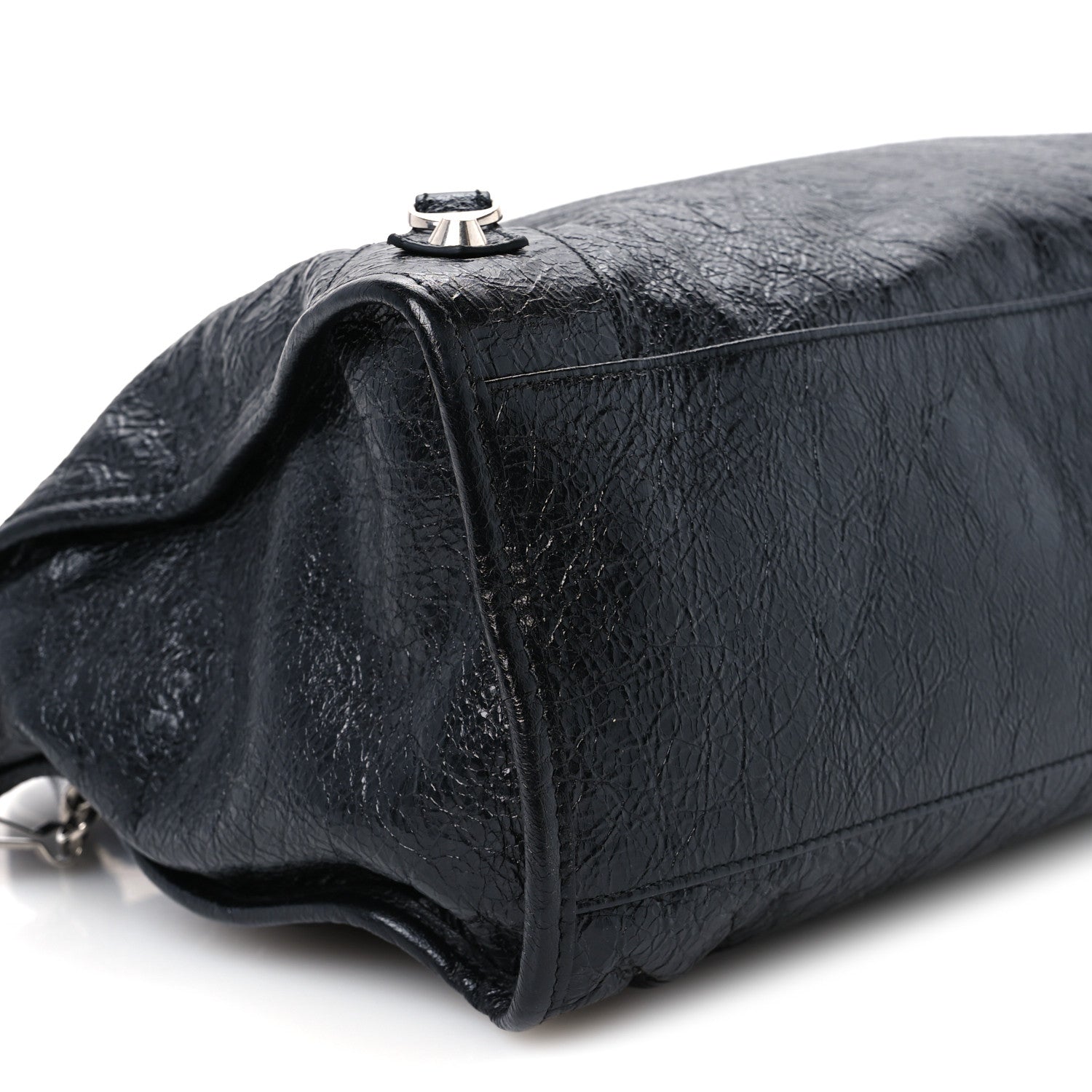 Balenciaga Agneau Arena Silver Hardware Medium Le City Black 9 of 11