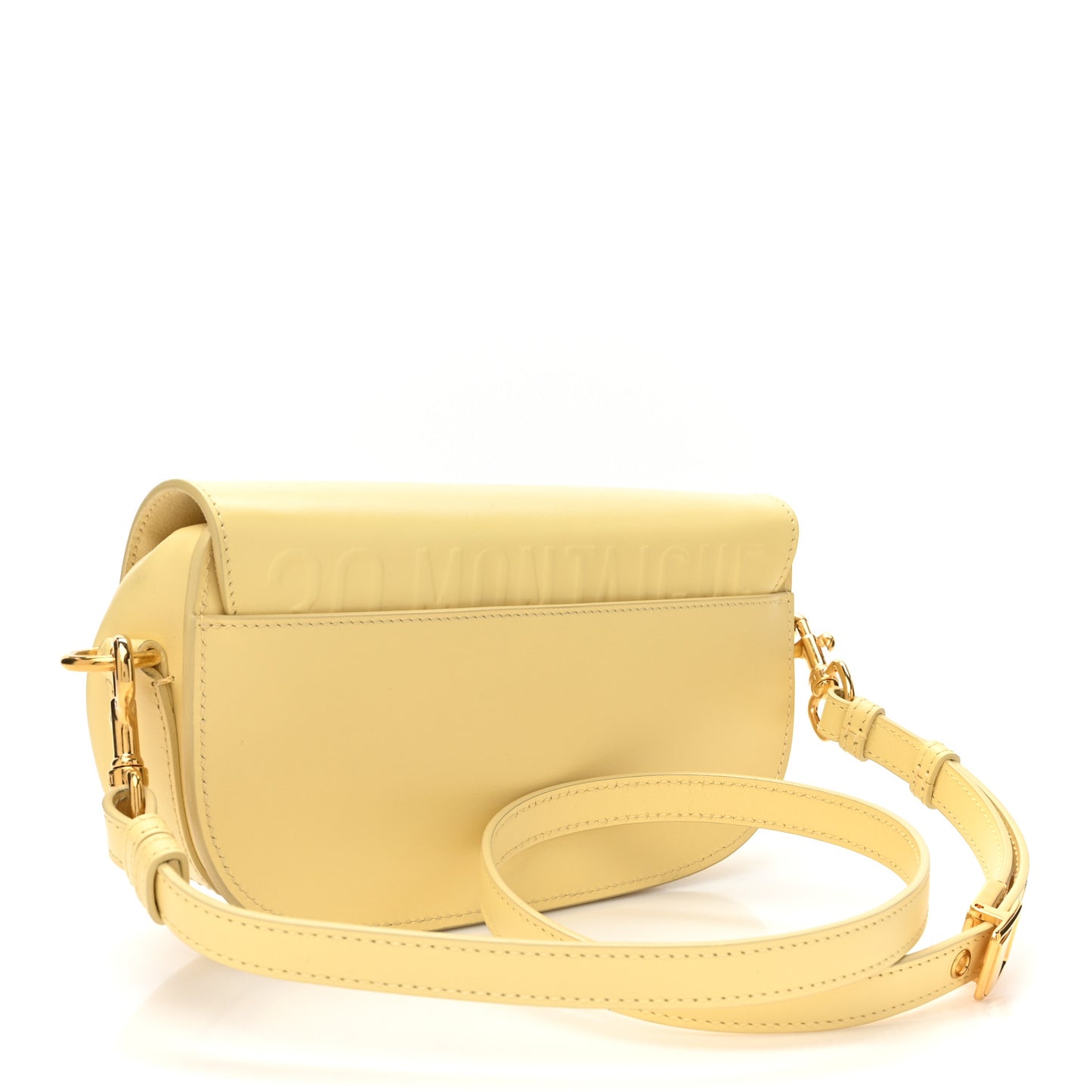 Box Calfskin East West Bobby Bag Pale Yellow