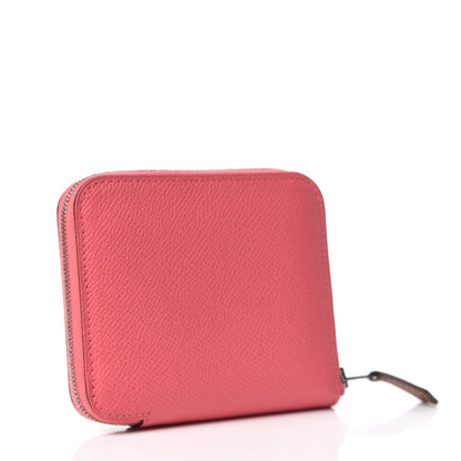 Hermes Epsom Silk'In Compact Wallet Rose Azalee 3 of 11