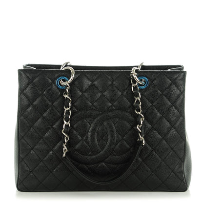 Chanel Caviar Quilted Grand Shopping Tote GST Black 1 of 7
