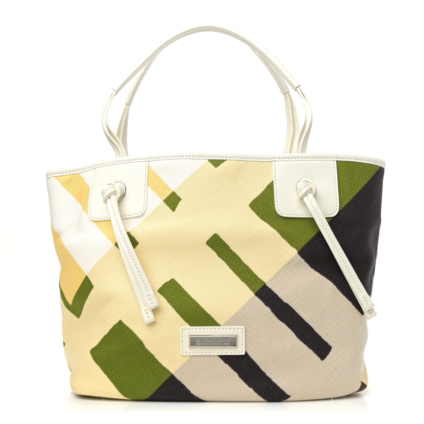 Canvas Mega Check Seaton Tote Bright Fern