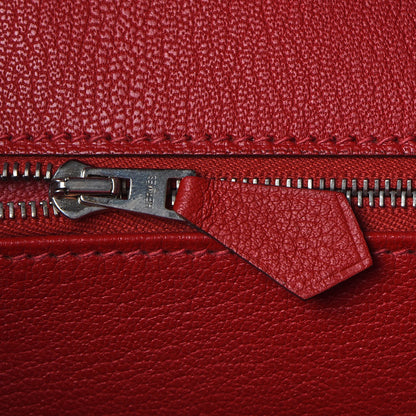 Hermes Taurillon Clemence Birkin 30 Rouge Casaque 17 of 31