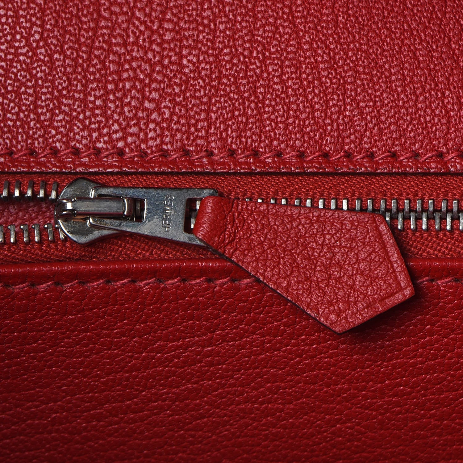 Hermes Taurillon Clemence Birkin 30 Rouge Casaque 17 of 31