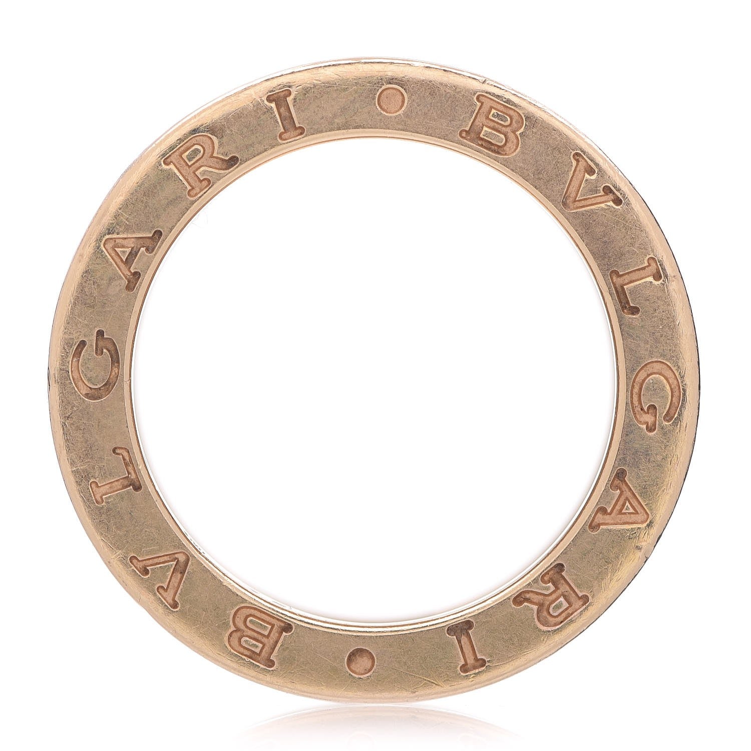 Bulgari 18K Yellow Gold Diamond B.Zero1 Four-Band Pave Ring 52 6 4 of 10
