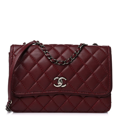 Chanel Caviar Quilted Flap With Chain Red 1 of 13